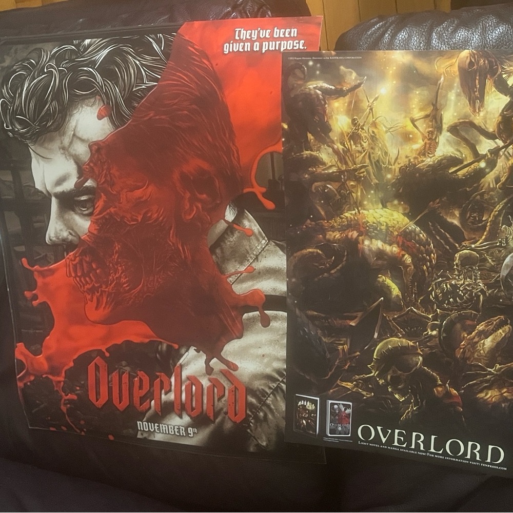 Overlord BOTH Limited Movie/Anime Posters 2016, 2018 16x20 & 11x17 Great
